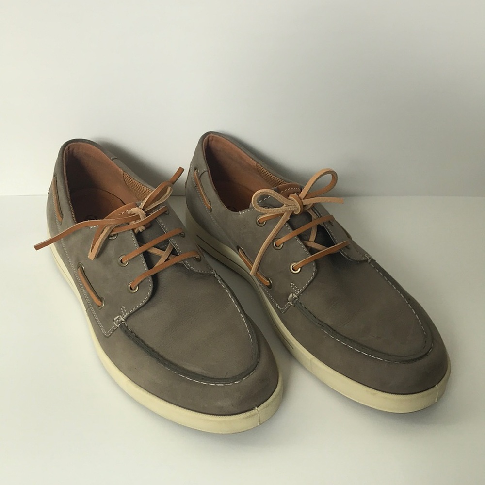 Like New Ecco Leather Boat Shoes